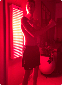 red light therapy routine at home